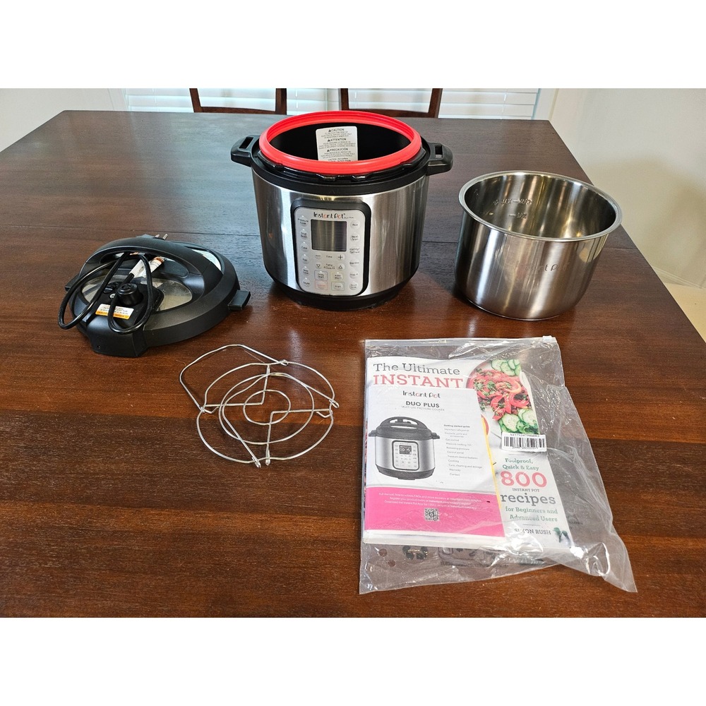 Instant Pot Duo Plus Pressure Cooker Unisex 6qt Silver 9-in-1 Multi Programmable